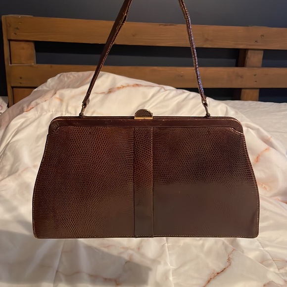 1950s Mappin and Webb Lizard Skin Purse - Picture 8 of 8